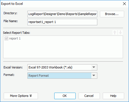 Export to Excel