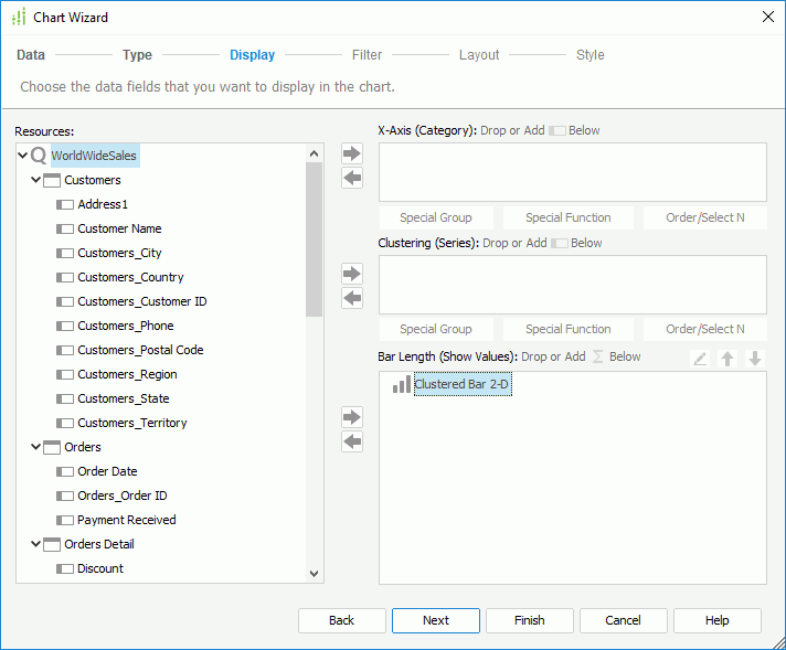 Chart Wizard - Display