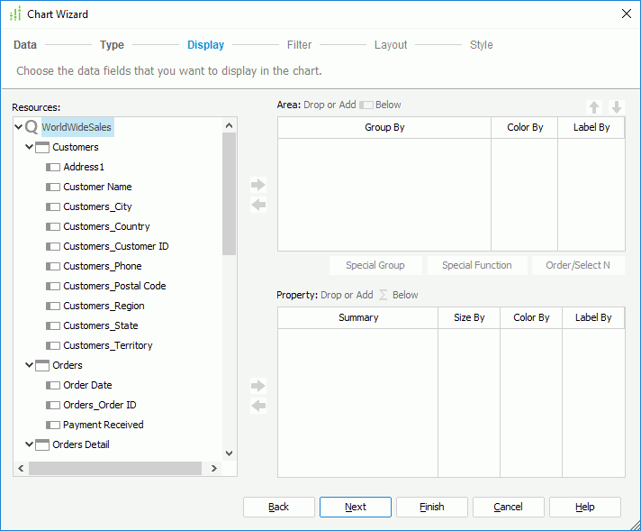 Chart Wizard - Heat Map Display