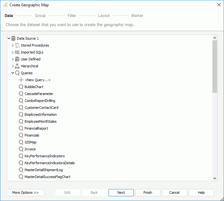 Create Geographic Map - Data