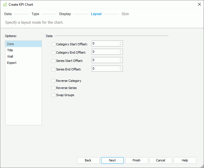 Create KPI chart - Layout