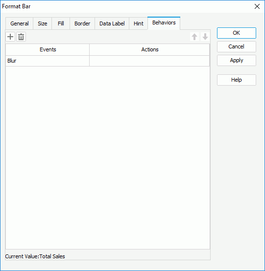 Format Bar - Behaviors