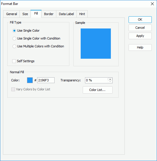 Format Bar - Fill