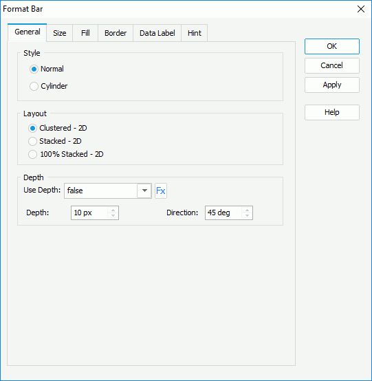 Format Bar - General 2-D