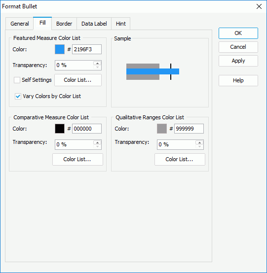 Format Bullet - Fill