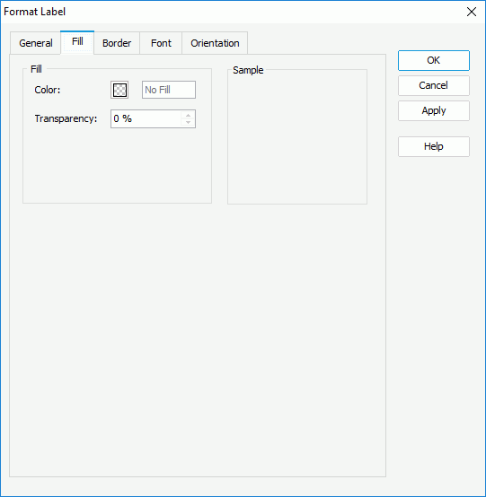 Format Label - Fill