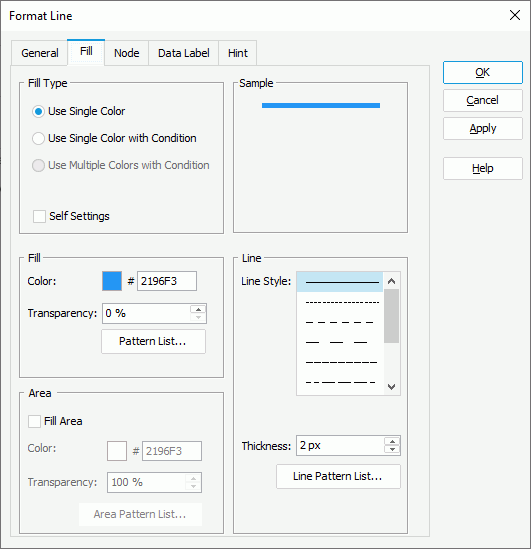 Format Line - Fill