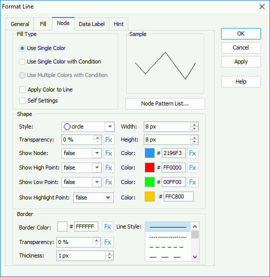 Format Line - Node