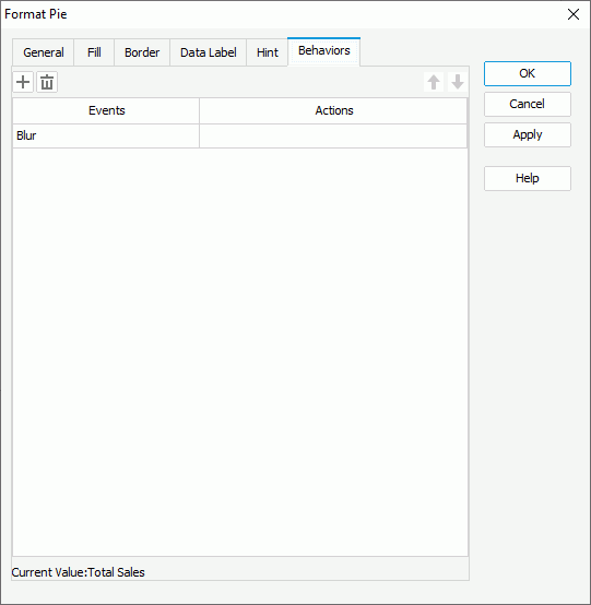 Format Pie - Behaviors