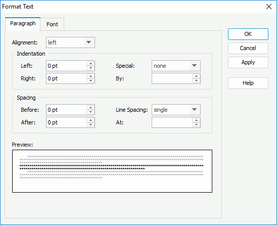 Format Text - Paragraph