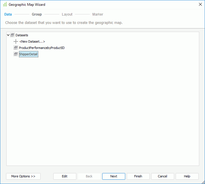 Geographic Map Wizard - Data
