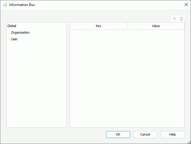 Information Bus dialog box