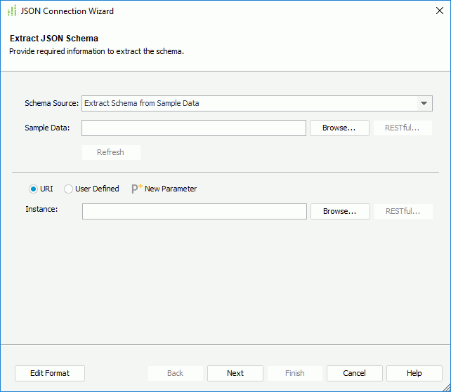 JSON Connection Wizard - Extract JSON Schema