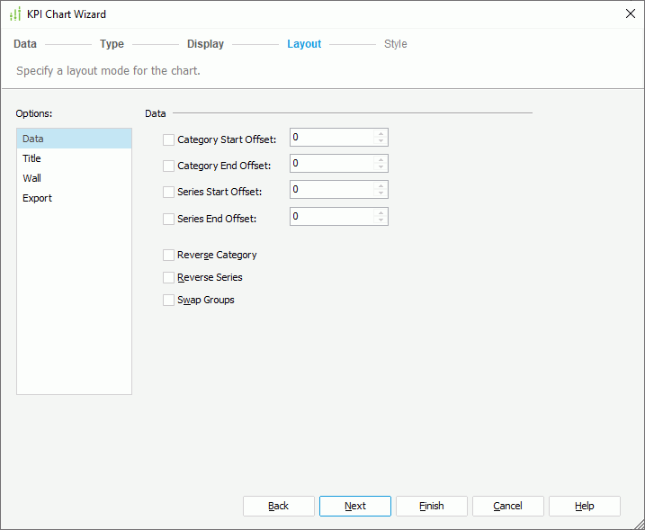 KPI Chart Wizard - Layout