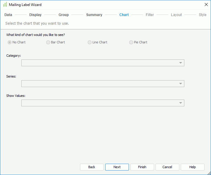 Mailing Label Wizard - Chart