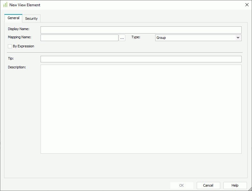 New View Element - General