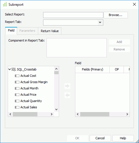 Subreport - Field