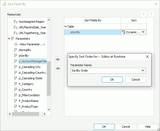 Specify Sort Order