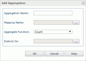 Add Aggregation dialog box