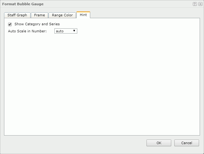 Format Bubble Gauge dialog - Hint