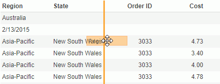 Adjust Column Order